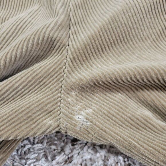 Polo Ralph Lauren Corduroy Pants Mens 38x32 Brown Andrew Pleated Retro Flaws* - Picture 10 of 10